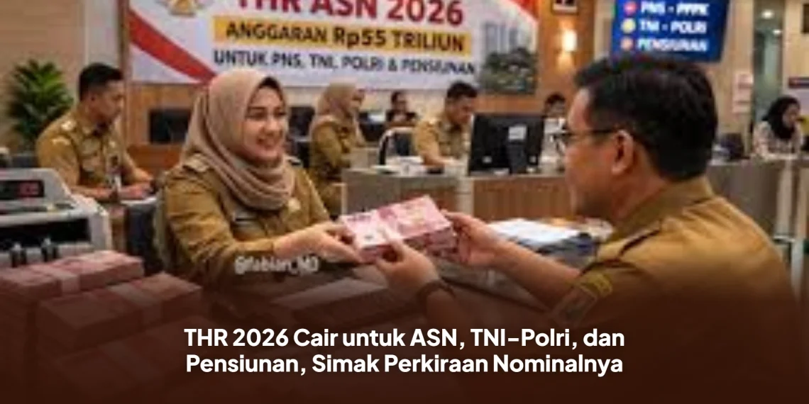 THR 2026 Cair untuk ASN, TNI-Polri, dan Pensiunan, Simak Perkiraan Nominalnya
