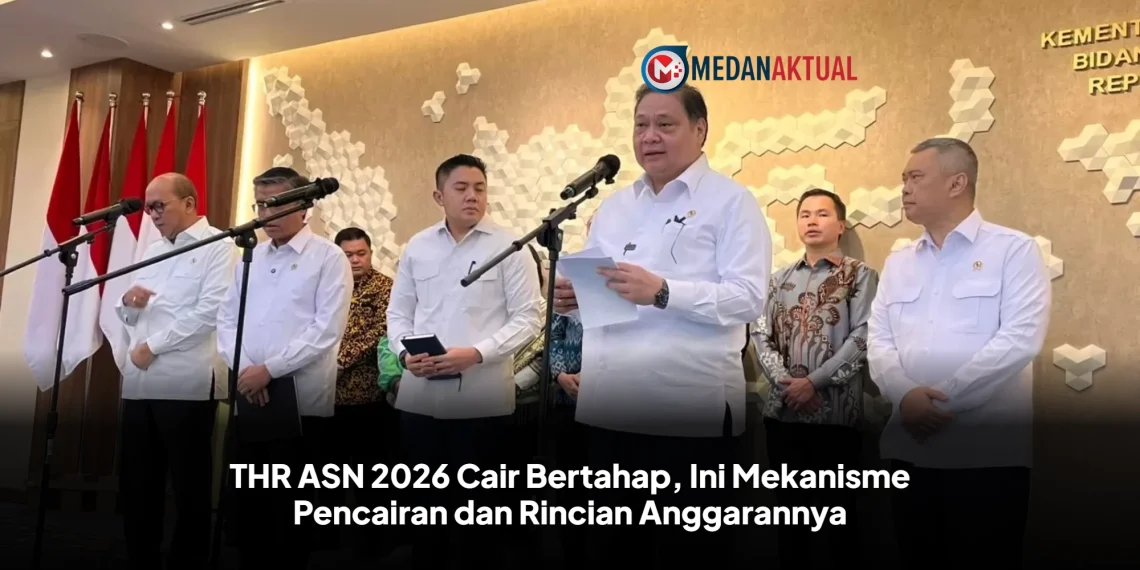 THR ASN 2026 Cair Bertahap, Ini Mekanisme Pencairan dan Rincian Anggarannya