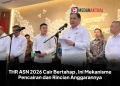 THR ASN 2026 Cair Bertahap, Ini Mekanisme Pencairan dan Rincian Anggarannya