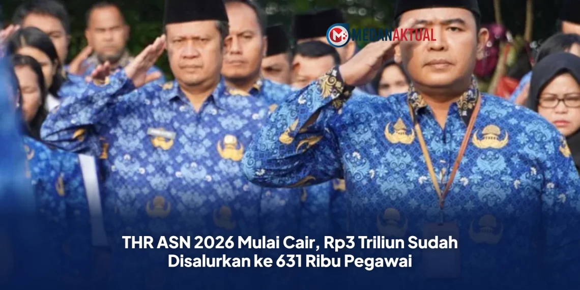 THR ASN 2026 Mulai Cair, Rp3 Triliun Sudah Disalurkan ke 631 Ribu Pegawai
