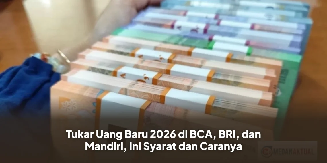 Tukar Uang Baru 2026 di BCA, BRI, dan Mandiri, Ini Syarat dan Caranya