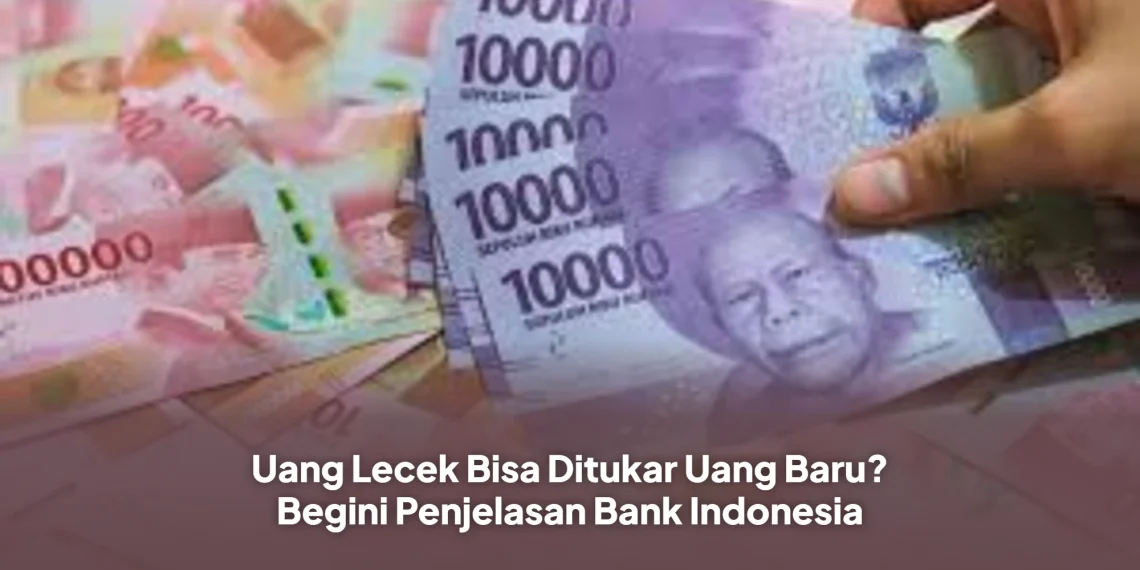 Uang Lecek Bisa Ditukar Uang Baru? Begini Penjelasan Bank Indonesia