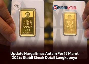 Update Harga Emas Antam Per 15 Maret 2026: Stabil Simak Detail Lengkapnya