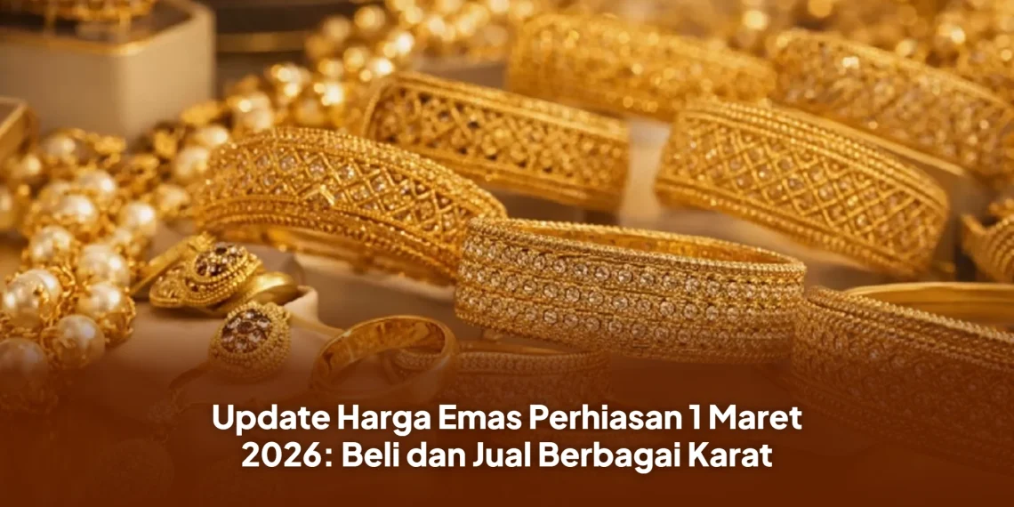 Update Harga Emas Perhiasan 1 Maret 2026: Beli dan Jual Berbagai Karat