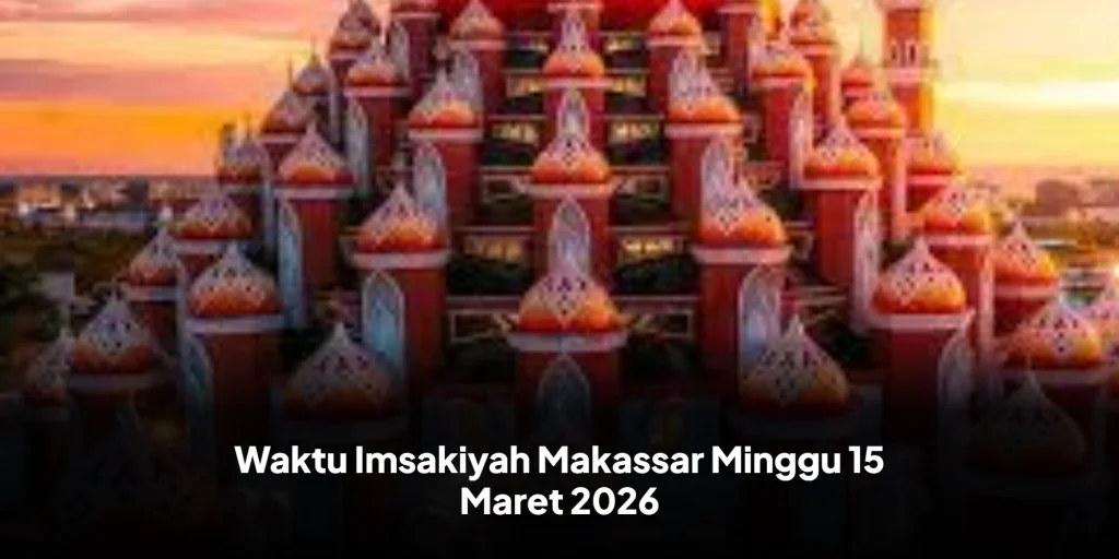 Waktu Imsakiyah Makassar Minggu 15 Maret 2026