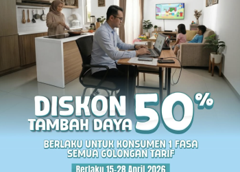 Promo Diskon Tambah Daya PLN 50% hingga 28 April 2026, Begini Cara dan Syaratnya