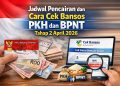 Jadwal Pencairan dan Cara Cek Bansos PKH dan BPNT Tahap 2 April 2026