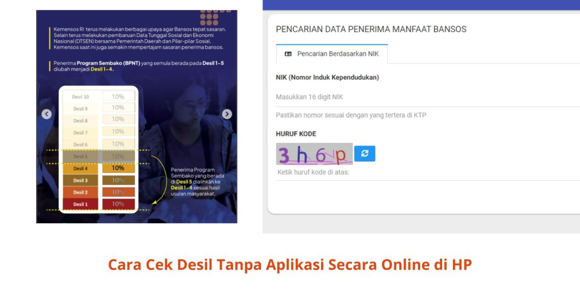 Cara Cek Desil Tanpa Aplikasi Secara Online di HP