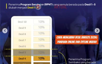 Cara Mengubah Desil Bansos 2026 Panduan Online dan Offline Mudah