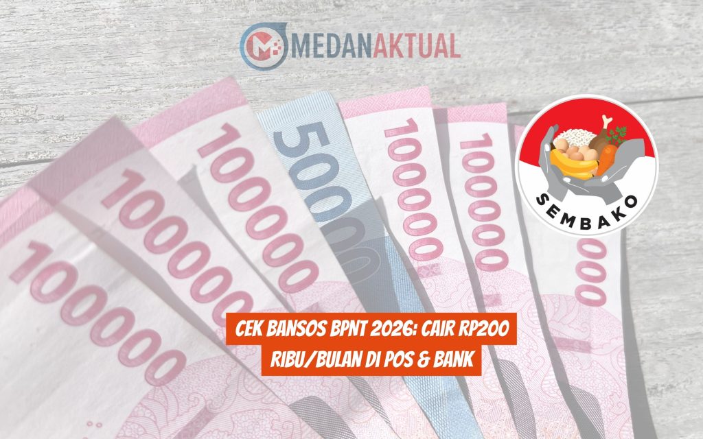 Cek Bansos BPNT 2026 Cair Rp200 RibuBulan di Pos & Bank
