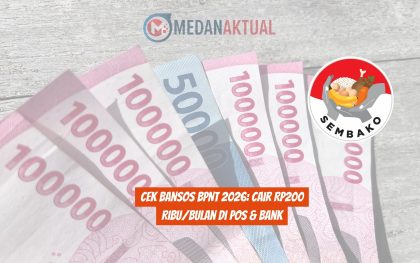 Cek Bansos BPNT 2026 Cair Rp200 RibuBulan di Pos & Bank
