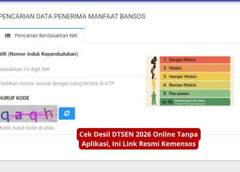 Cek Desil DTSEN 2026 Online Tanpa Aplikasi, Ini Link Resmi Kemensos