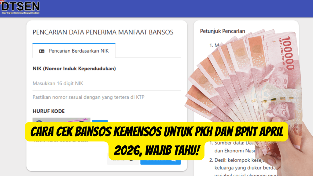 Cara Cek Bansos Kemensos untuk PKH dan BPNT April 2026, Wajib Tahu!