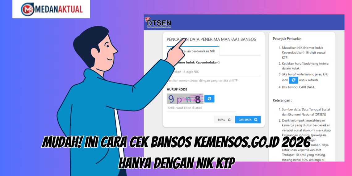Mudah! Ini Cara Cek Bansos Kemensos.go.id 2026 Hanya dengan NIK KTP