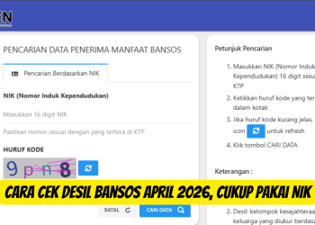 Cara Cek Desil Bansos April 2026, Cukup Pakai NIK