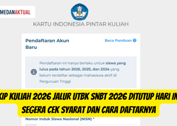 Jadwal Pendaftaran KIP Kuliah 2026 Jalur UTBK SNBT 2026, Ini Syarat dan Cara Daftarnya