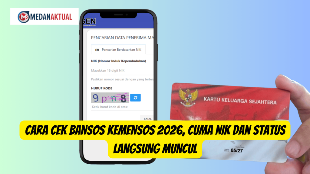 Cara Cek Bansos Kemensos 2026, Cuma NIK dan Status Langsung Muncul