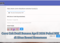Cara Cek Desil Bansos April 2026 Pakai NIK di Situs Resmi Kemensos