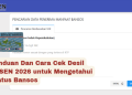Panduan Dan Cara Cek Desil DTSEN 2026 untuk Mengetahui Status Bansos