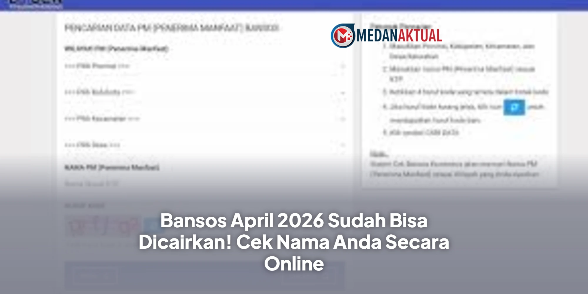 Bansos April 2026 Sudah Bisa Dicairkan! Cek Nama Anda Secara Online