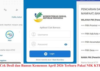 Cek Desil dan Bansos Kemensos April 2026 Terbaru Pakai NIK KTP