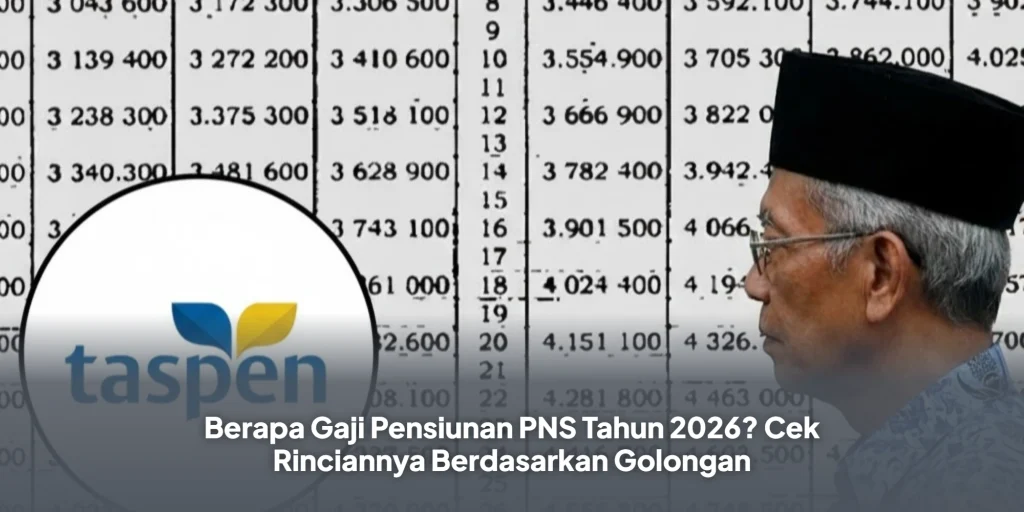 Berapa Gaji Pensiunan PNS Tahun 2026? Cek Rinciannya Berdasarkan Golongan