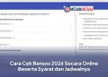 Cara Cek Bansos 2026 Secara Online Beserta Syarat dan Jadwalnya