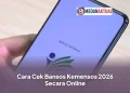 Cara Cek Bansos Kemensos 2026 Secara Online