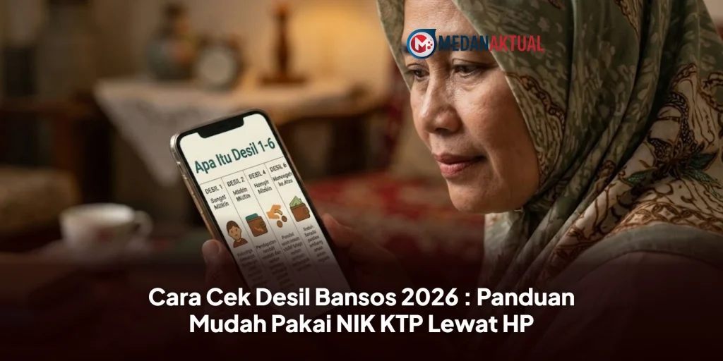 Cara Cek Desil Bansos 2026 : Panduan Mudah Pakai NIK KTP Lewat HP