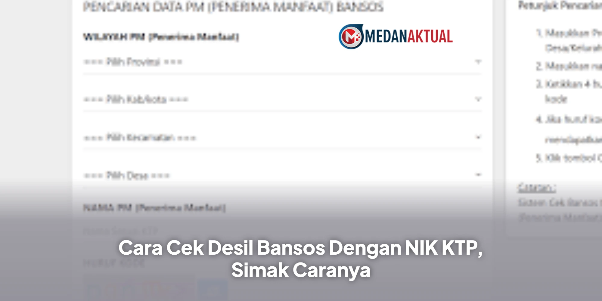 Cara Cek Desil Bansos Dengan NIK KTP, Simak Caranya