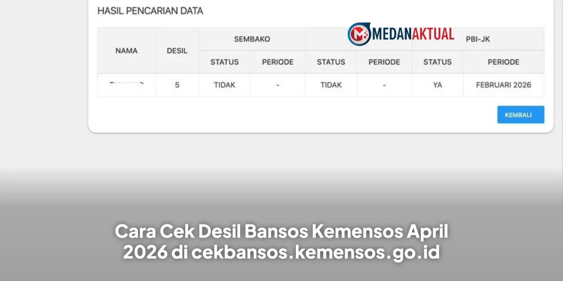 Cara Cek Desil Bansos Kemensos April 2026 di cekbansos.kemensos.go.id