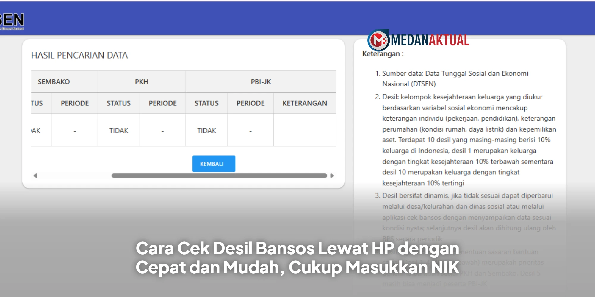 Cara Cek Desil Bansos Lewat HP dengan Cepat dan Mudah, Cukup Masukkan NIK