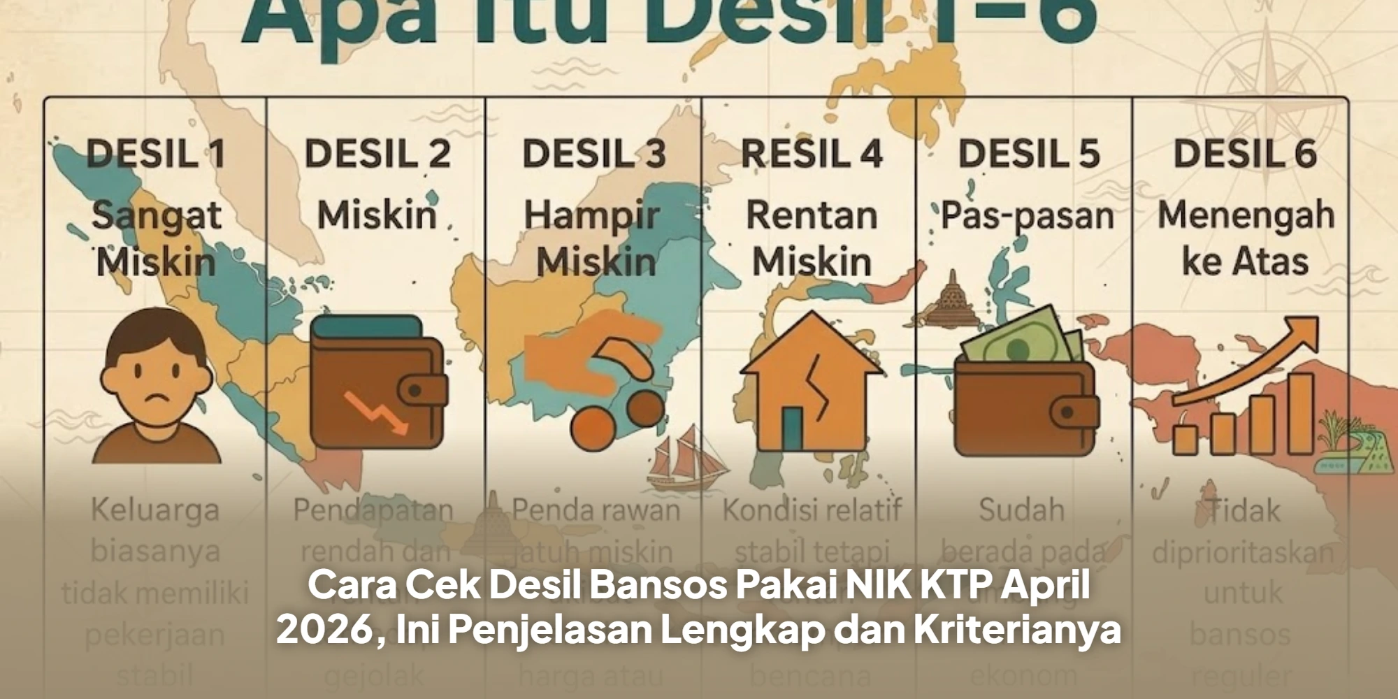 Cara Cek Desil Bansos Pakai NIK KTP April 2026, Ini Penjelasan Lengkap dan Kriterianya