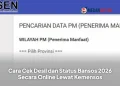 Cara Cek Desil dan Status Bansos 2026 Secara Online Lewat Kemensos