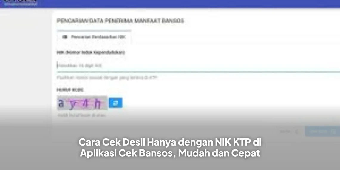 Cara Cek Desil Hanya dengan NIK KTP di Aplikasi Cek Bansos, Mudah dan Cepat