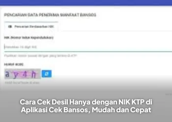 Cara Cek Desil Hanya dengan NIK KTP di Aplikasi Cek Bansos, Mudah dan Cepat