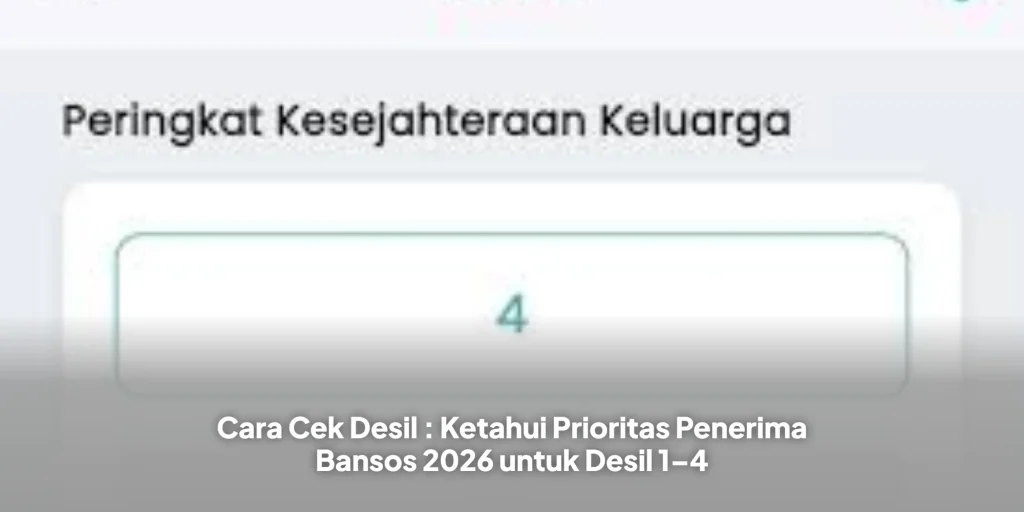 Cara Cek Desil : Ketahui Prioritas Penerima Bansos 2026 untuk Desil 1–4