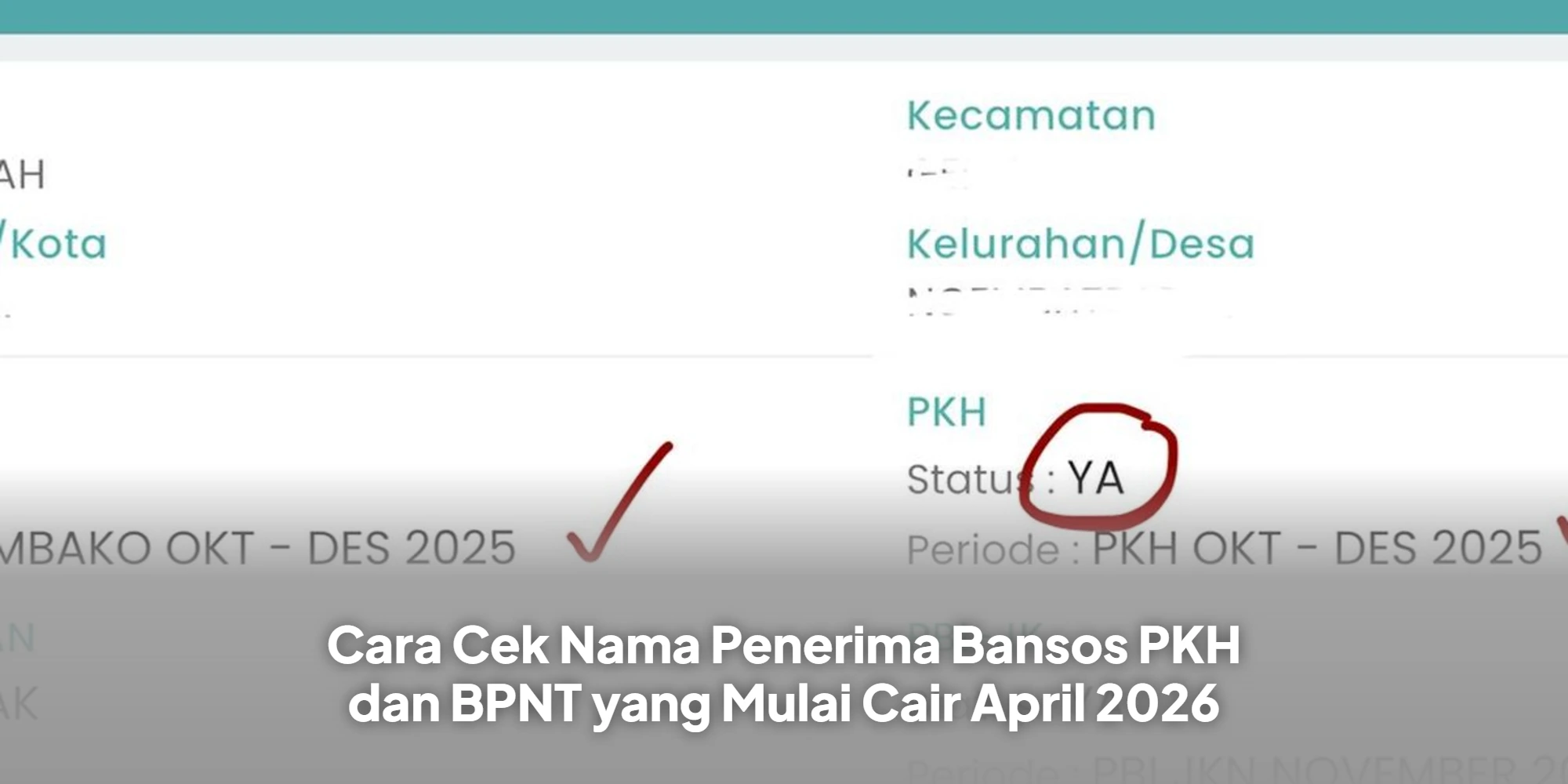 Cara Cek Nama Penerima Bansos PKH dan BPNT yang Mulai Cair April 2026
