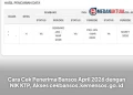 Cara Cek Penerima Bansos April 2026 dengan NIK KTP, Akses cekbansos.kemensos.go.id