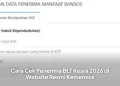 Cara Cek Penerima BLT Kesra 2026 di Website Resmi Kemensos