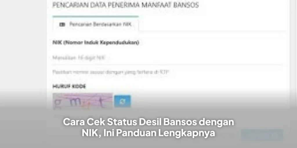 Cara Cek Status Desil Bansos dengan NIK, Ini Panduan Lengkapnya