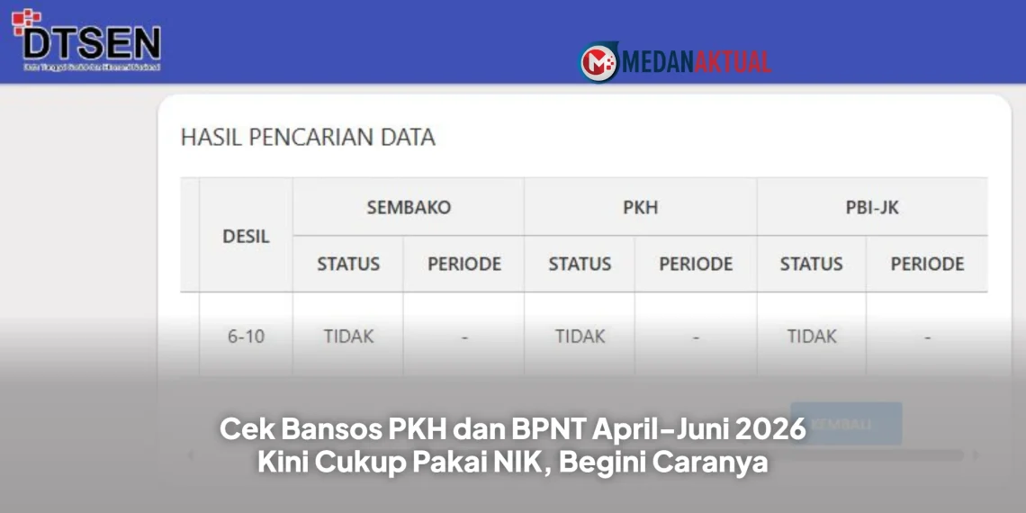 Cek Bansos PKH dan BPNT April-Juni 2026 Kini Cukup Pakai NIK, Begini Caranya
