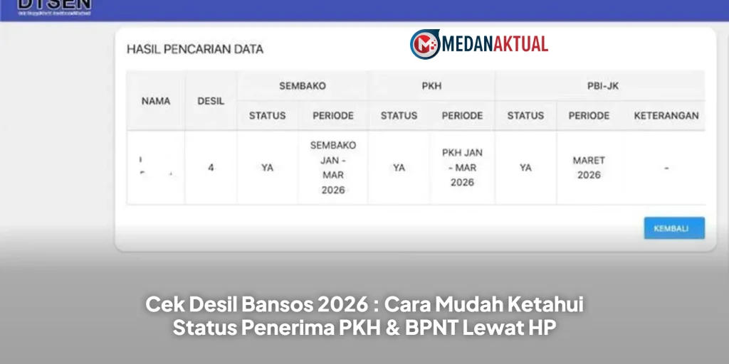 Cek Desil Bansos 2026 : Cara Mudah Ketahui Status Penerima PKH & BPNT Lewat HP