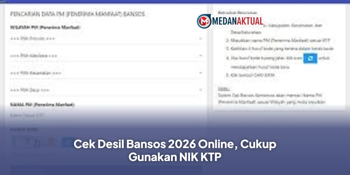 Cek Desil Bansos 2026 Online, Cukup Gunakan NIK KTP