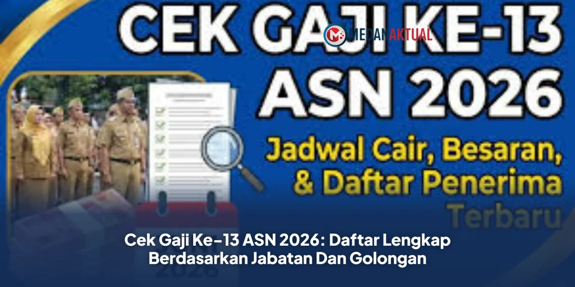 Cek Gaji Ke-13 ASN 2026: Daftar Lengkap Berdasarkan Jabatan dan Golongan