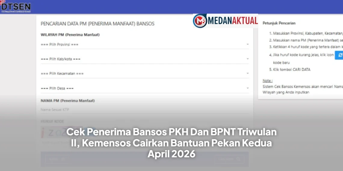Cek Penerima Bansos PKH Dan BPNT Triwulan II, Kemensos Cairkan Bantuan Pekan Kedua April 2026