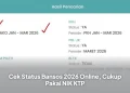 Cek Status Bansos 2026 Online, Cukup Pakai NIK KTP