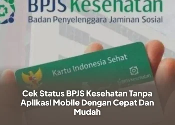 Cek Status BPJS Kesehatan Tanpa Aplikasi Mobile Dengan Cepat Dan Mudah