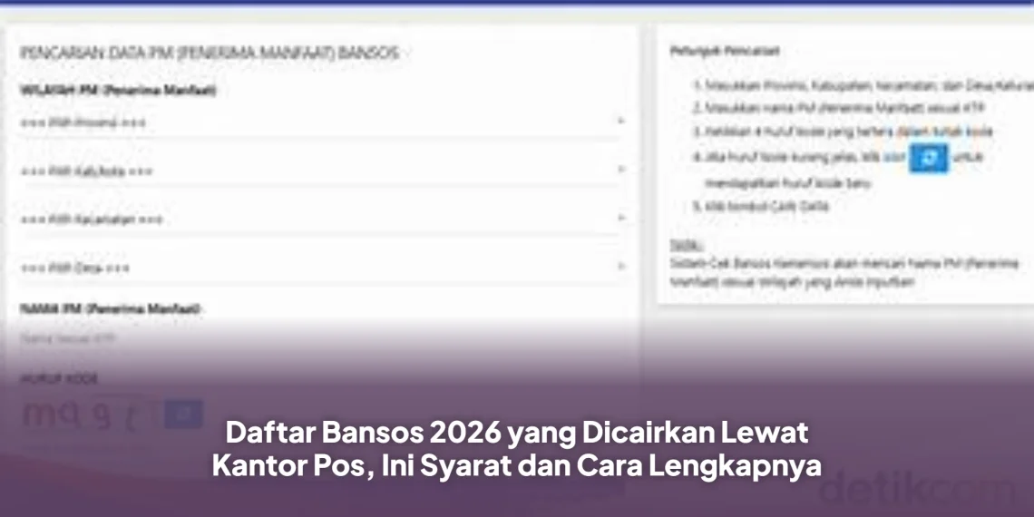 Daftar Bansos 2026 yang Dicairkan Lewat Kantor Pos, Ini Syarat dan Cara Lengkapnya