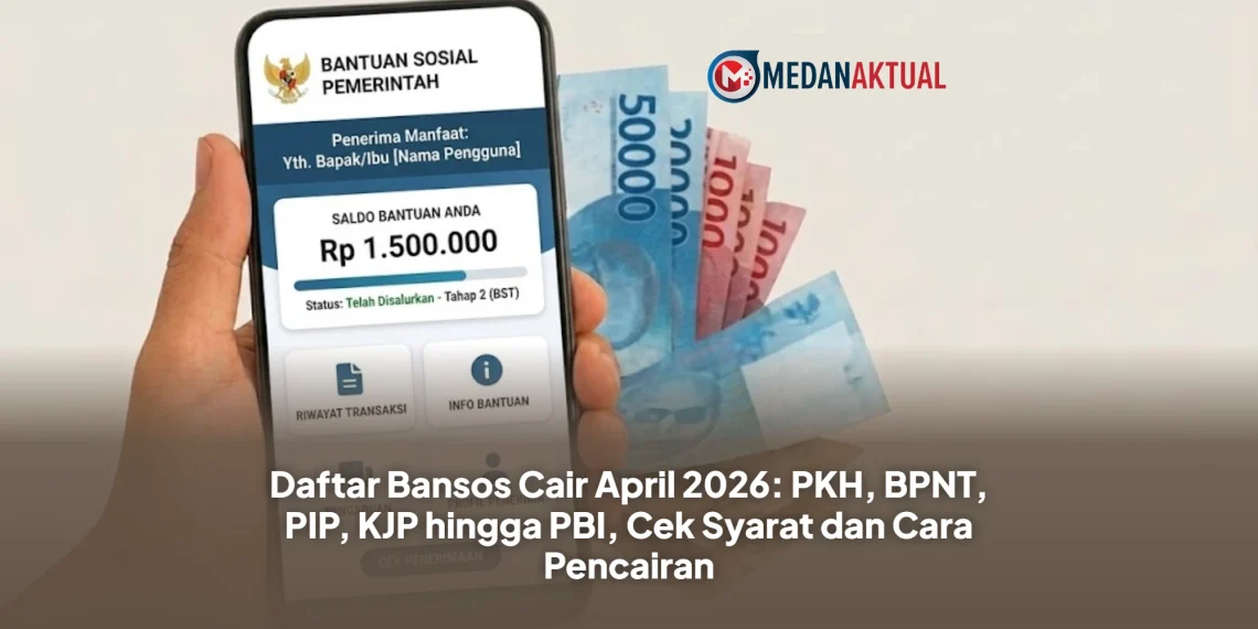 Daftar Bansos Cair April 2026: PKH, BPNT, PIP, KJP hingga PBI, Cek Syarat dan Cara Pencairan